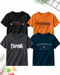 Pack of 4 Kids Printed T-Shirts – Fun Prints for Boys  (Code 5237)