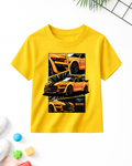Super Car | Yellow Printed T-Shirt (Code 5100)