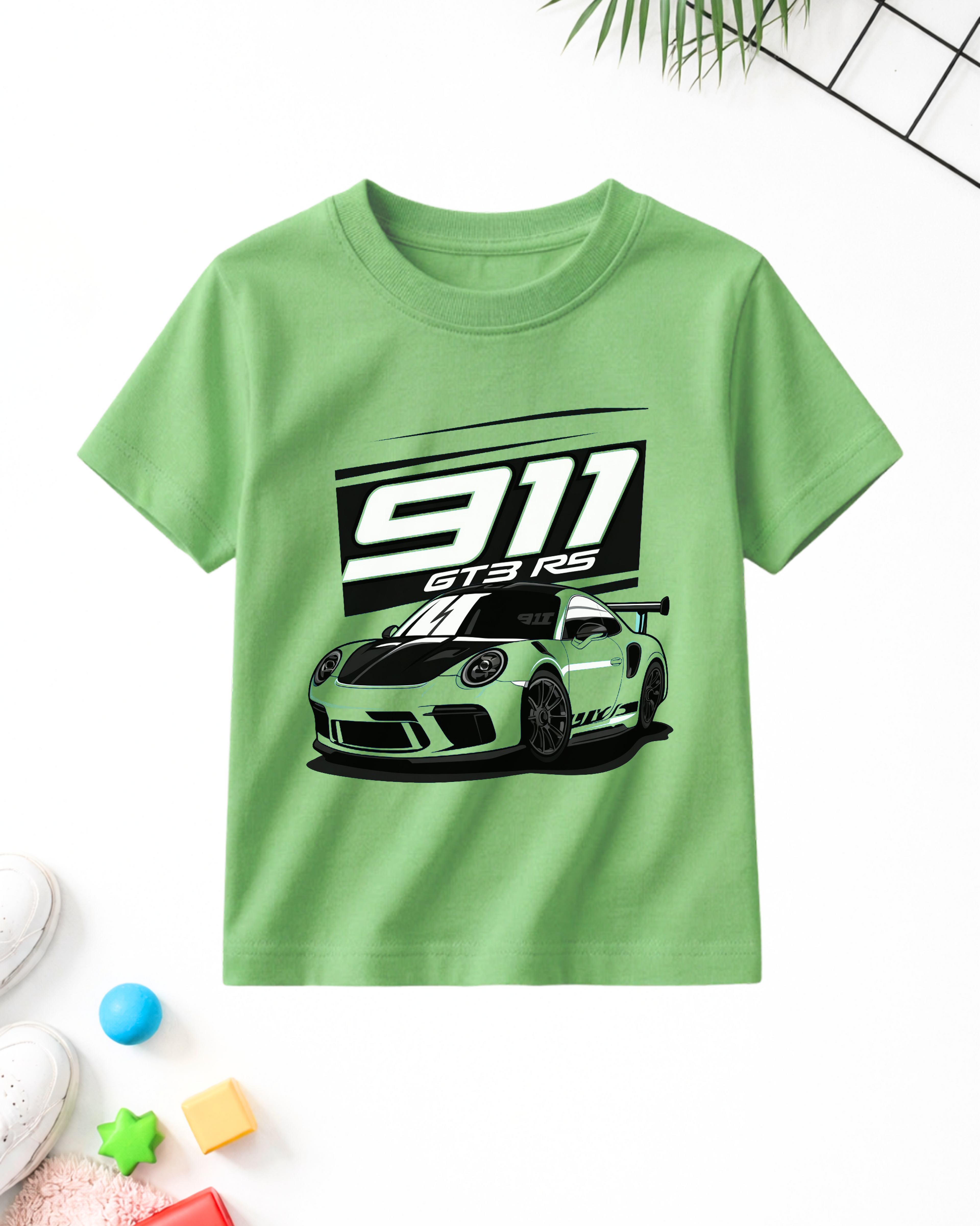 911 | Light Green Printed T-Shirt (Code 5102)