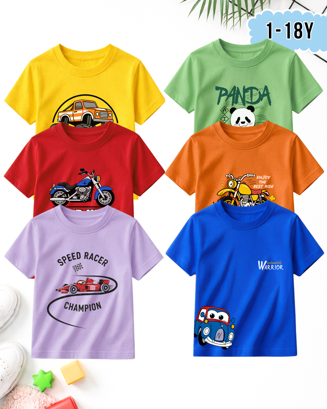 Pack of Panda | Printed T-Shirts (Code 5313)