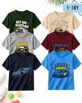 Pack of 6 Super Hero | Printed T-Shirts (Code 5314)