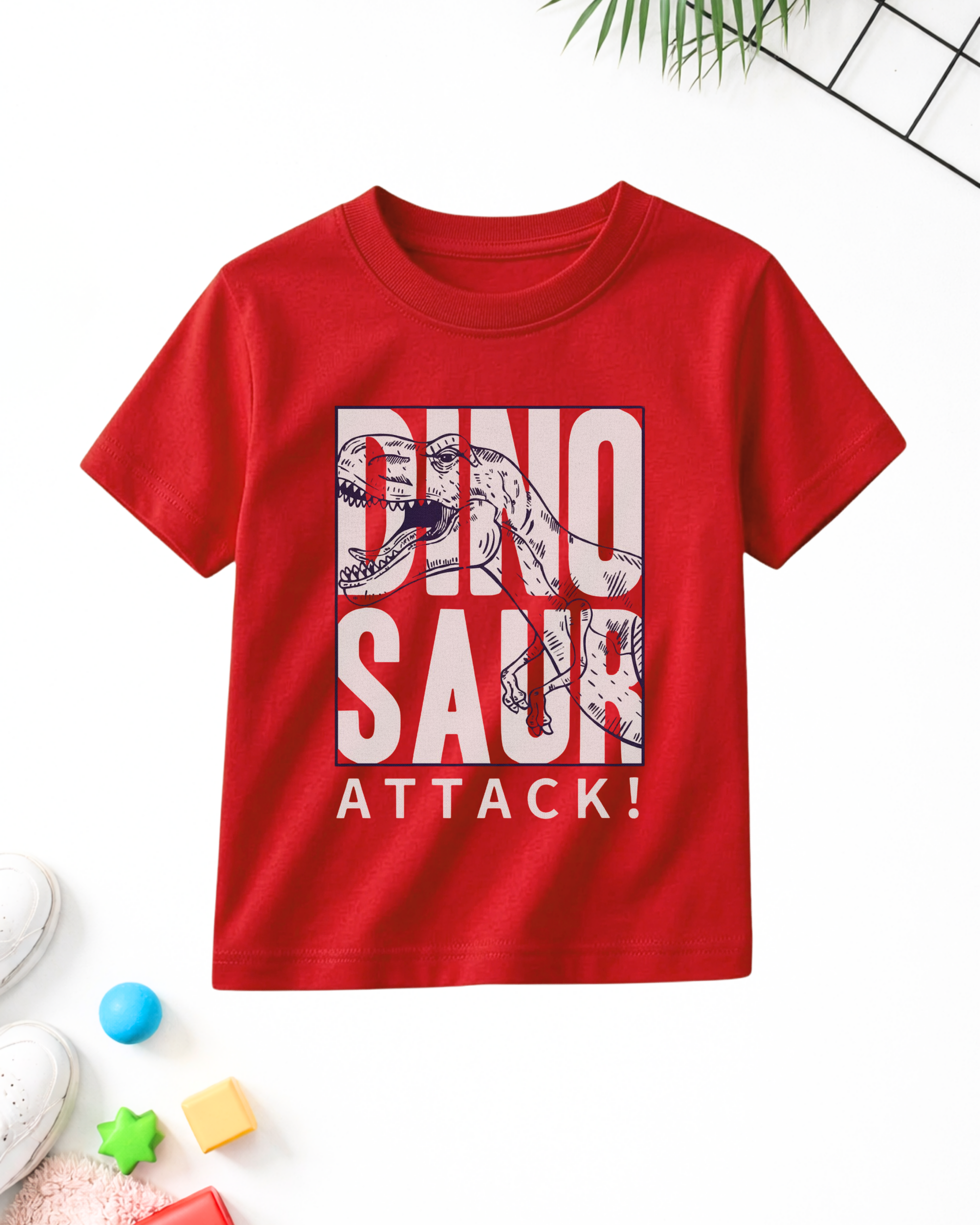Red Kids Printed T-Shirts – Fun Prints (Code 5091)