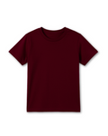 Boys' Maroon Knitted Jersey Crew Neck T-Shirt (Code 3240)