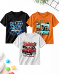 Pack of 3 Kids Printed T-Shirts – Prints for Boys  (Code 5231)