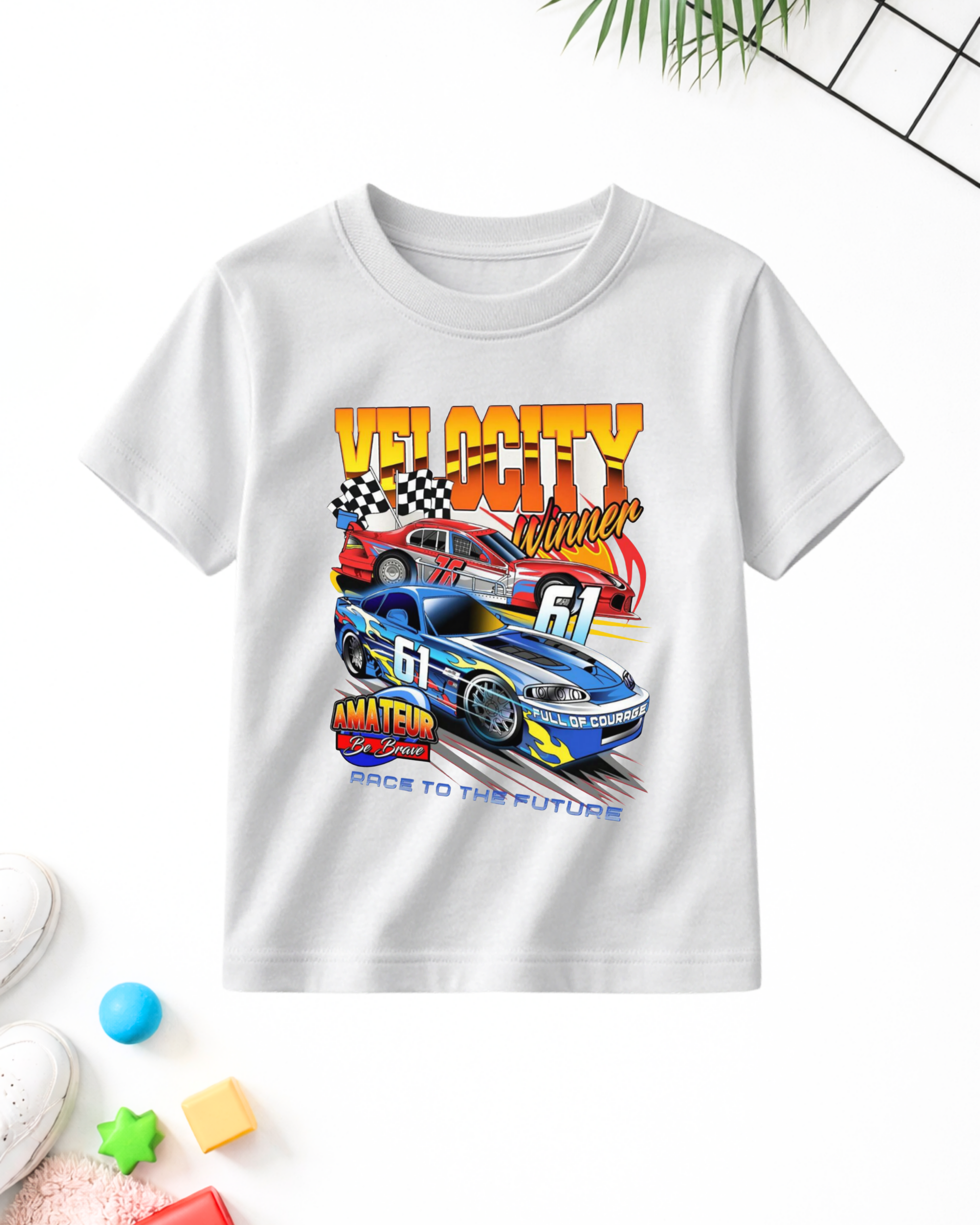 White Kids Printed T-Shirts – Fun Prints (Code 5094)
