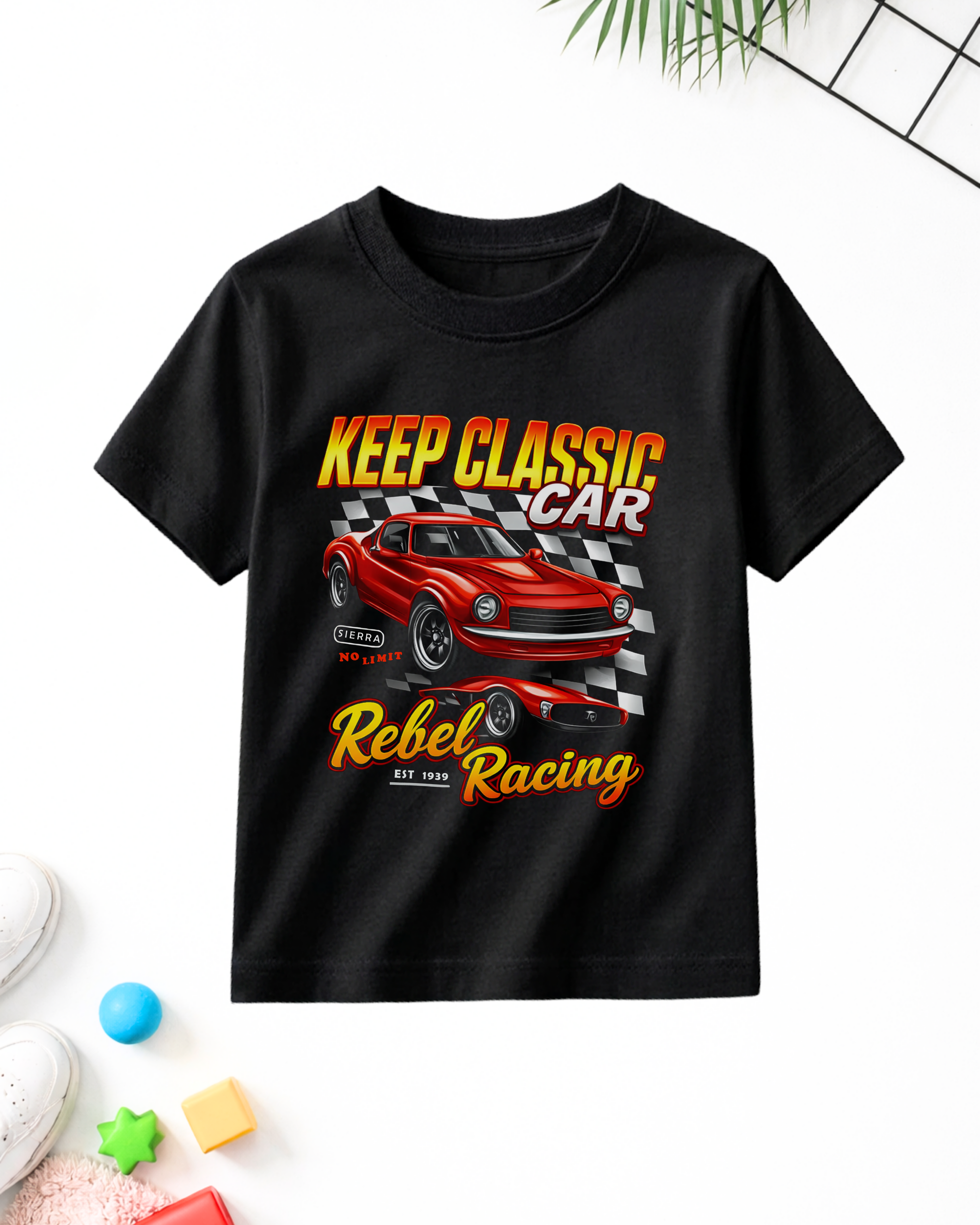 Black Kids Printed T-Shirts – Fun Prints (Code 5096)