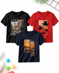 Pack of 3 Kids Printed T-Shirts – Prints for Boys  (Code 5235)