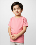 Boys' Pink Knitted Jersey Crew Neck T-Shirt (Code 3254)