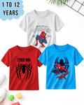 Pack of 3 Kids Printed T-Shirts – Fun Prints for Boys (Code 5037)