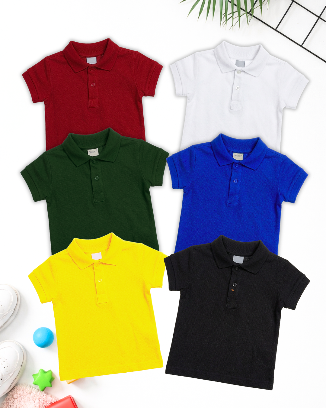 Premium Kids Polo Set – Pack of 6  (Code 4837)
