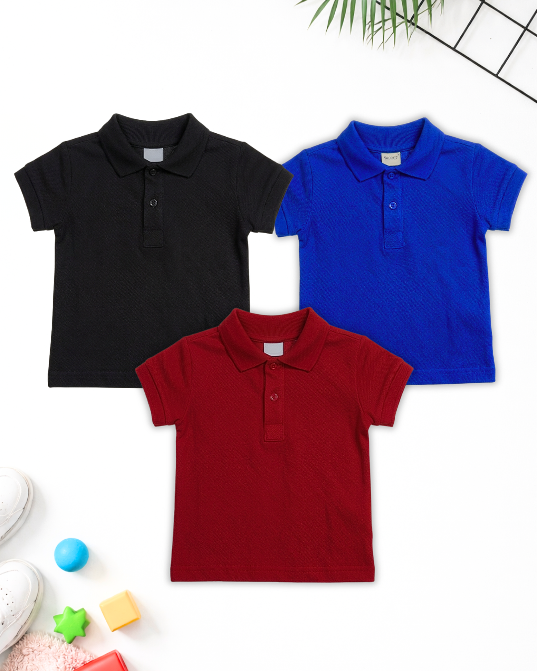 Premium Kids Polo Set – Pack of 3  (Code 4831)