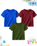 Pack of 3 Kids Basic Shirts – for Boys  (Code 5180)