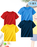Pack of 4 Kids Basic Shirts – for Boys  (Code 5191)