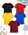 Pack of 5 Kids Basic Shirts – for Boys  (Code 5197)