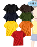 Pack of 7 Kids Basic Shirts – for Boys  (Code 5220)