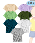Pack of 7 Kids Basic Shirts – for Boys  (Code 5221)