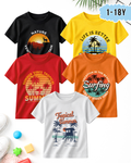 Pack of 5 Kids Printed T-Shirts – Prints for Boys  (Code 5299)