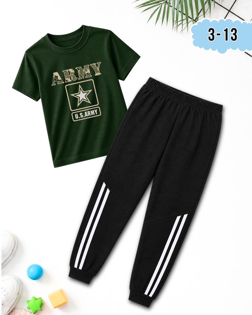 Army | Printed Casual Suit (Code 5327)