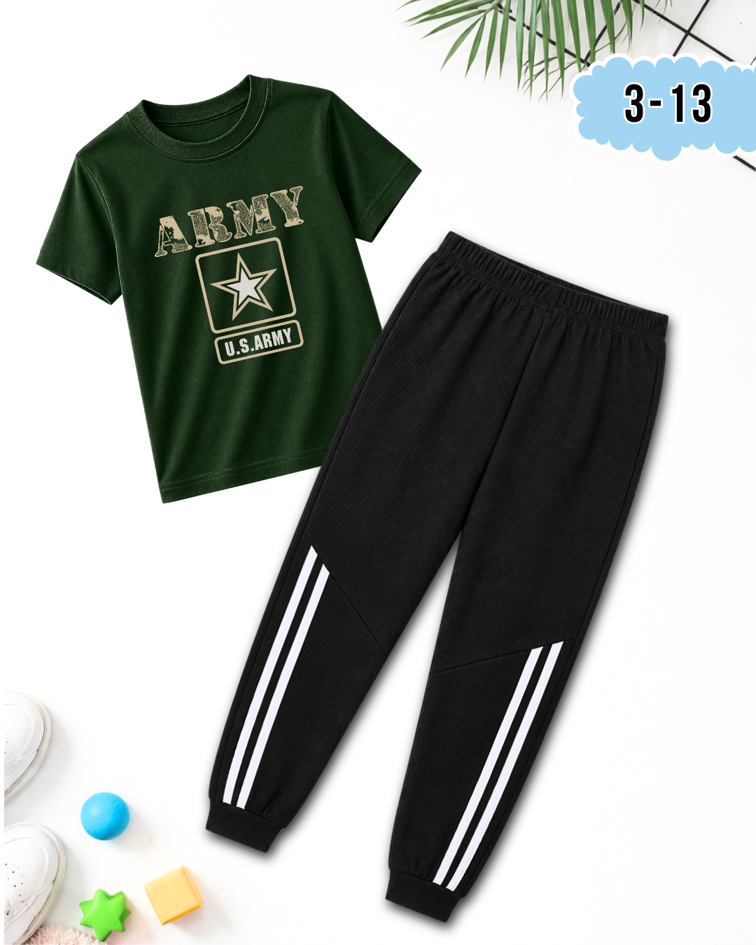 Army | Printed Casual Suit (Code 5327)