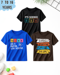 Pack of 3 Kids Printed T-Shirts – Fun Prints for Boys  (Code 4991)
