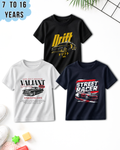 Pack of 3 Kids Printed T-Shirts – Fun Prints for Boys  (Code 4992)
