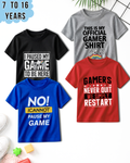 Pack of 4 Kids Printed T-Shirts – Fun Prints for Boys  (Code  4993)