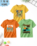 Pack of 3 Kids Printed T-Shirts – Fun Prints for Boys  (Code 4996)
