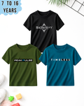 Pack of 3 Kids Printed T-Shirts – Fun Prints for Boys  (Code 4998)