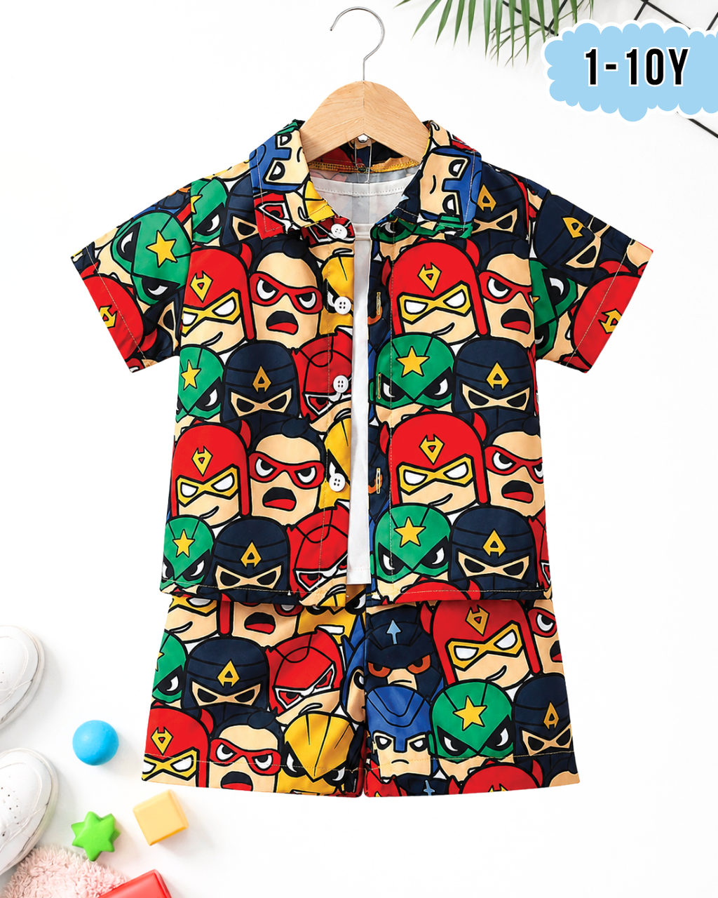 Kids Premium 2-Piece Jersey Shirt & Shorts Set (Code 5256)