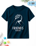 Friends | Petroleum Blue Printed T-Shirt (Code 5310)