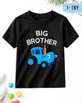 Big Brother | Black Printed T-Shirt (Code 5311)